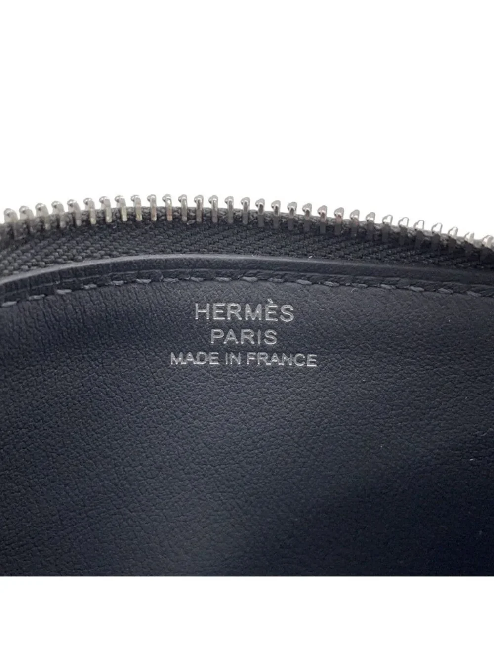 Hermes Card Slot Zip Azap Chaine D'ancre Grimisty Silver Ever